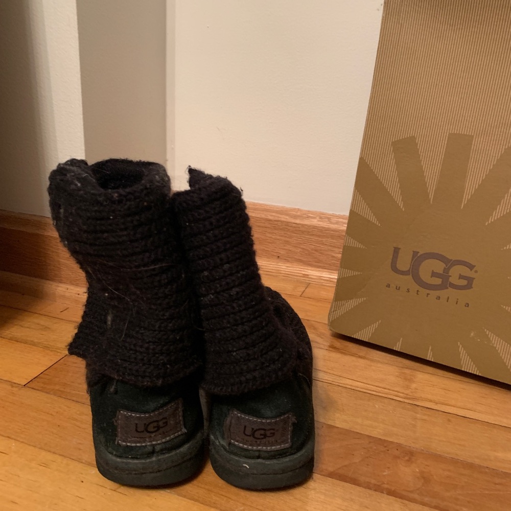 UGG Classic Cardy Knit Boot Black